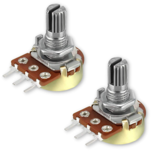 2x linear rotary potentiometer 15 mm B 5k Ohm