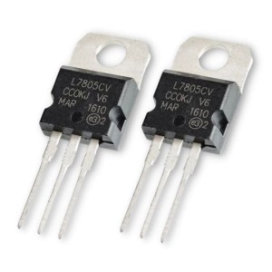 2x LM7805 voltage regulator 5V 1.5A