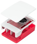 Official Raspberry Pi 5 Case - White and Red with Fan