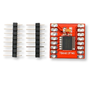 Two-channel TB6612FNG 15V/1.2A PWM motor controller up to 100KHz + goldpins