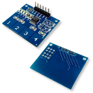 TTP224 capacitive touch keyboard with 4 buttons for Arduino