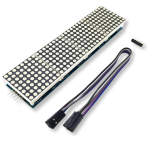 LED matrix on SPI 8x32 red with MAX7219 driver and cables