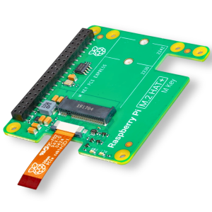 Raspberry Pi M.2 HAT+ adapter overlay for NVMe drives and M.2 accessories