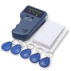 RFID 125kHz key fob and card programmer Unique copier reader + kit