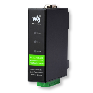 Industrial RS232/RS485/RS422 to Ethernet POE converter (B) from Waveshare