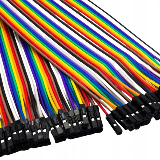 Przewody kable 40 szt 20 cm zworki Żeńsko - Żeński (1)