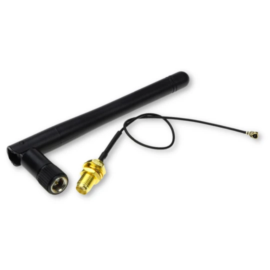 Antena 2.4 GHz WiFi SMA z przewodem 16 cm złącze U (1)