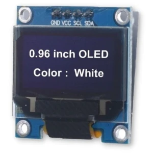 White 0.96 OLED I2C 3-5V SSD1306 128*64 bright module for Arduino