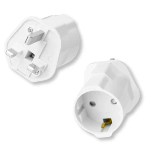 EU-UK Adapter UK Plug Socket Poland England Travel Adapter for Trips and Holidays