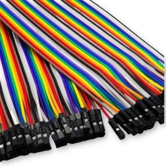 Przewody kable 40 szt 10 cm zworki Żeńsko - Żeński (1)