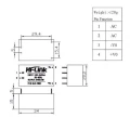 HLK-PM01 Zasilacz AC-DC modułowy 240V - 5V 3W 0.6A (3)