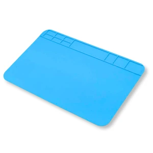 Antistatic silicone service soldering mat 30x20cm with organizer