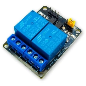 2-channel 5V 10A relay module, low-level triggered 0V, for Arduino