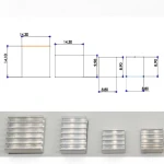 Set of 4 heatsinks for Raspberry Pi 4B with thermal tape - silver