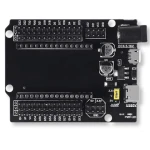 ESP32 30-pin adapter with USB-C, microUSB, and DC connectors for prototyping