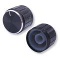 Aluminiowa gałka potencjometru 14,3mm czarna monta (1)