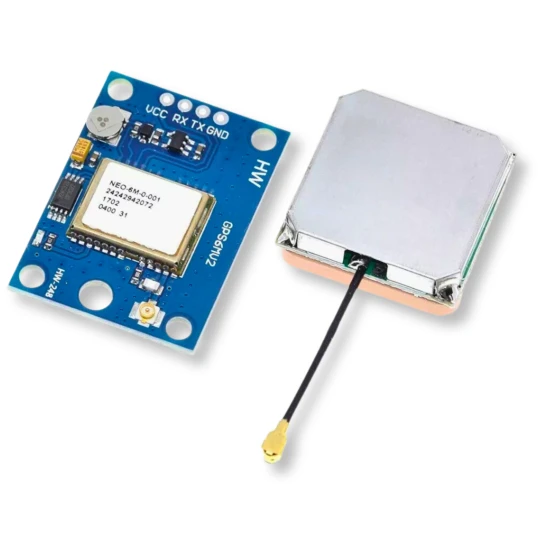 Moduł GPS GY-NEO6MV2 z wbudowaną baterią + antena  (1)