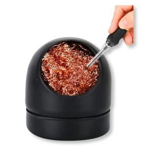 Soldering iron tip cleaner metal stand wire insert