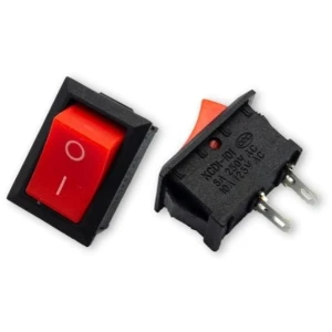 Rocker switch KCD1 101 Mini 6A 250V red ON OFF switch