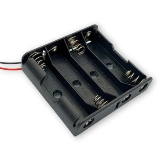 Koszyk na baterie x4 AA R6 uchwyt na ogniwo akumul (1)