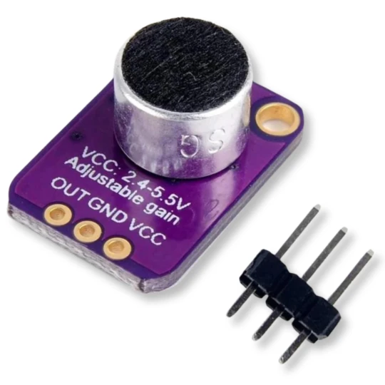 Wzmacniacz mikrofonowy MAX4466 z mikrofonem 20-20k (1)