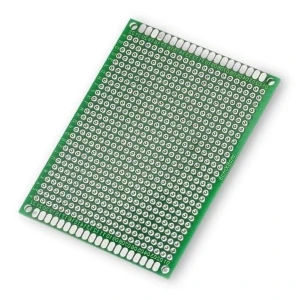 6×8 cm double-sided prototype PCB, 594 holes, 2.54 mm pitch.