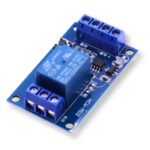 Single-channel 250V/10A bistable pulse relay, 12V supply, contact-closure trigger