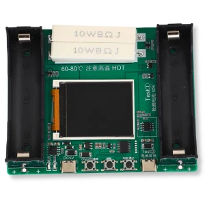 18650 battery cell capacity and resistance tester + color display