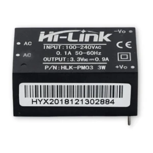 HLK-PM03 AC-DC Modular Power Supply 240V - 3.3V 3W 0.9A PCB Mount Converter