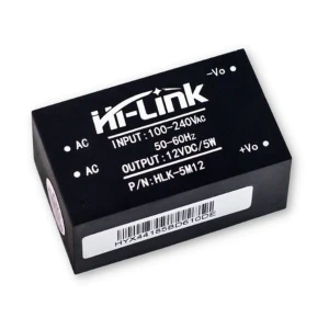 HLK-5M12 Modular AC-DC power supply 240V - 12V 5W 0.42A PCB-mount converter