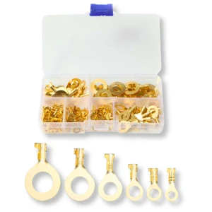 SET RING TERMINALS M3 M4 M5 M6 M8 M10 150 pcs. 6 SIZES 3.2-10.2MM