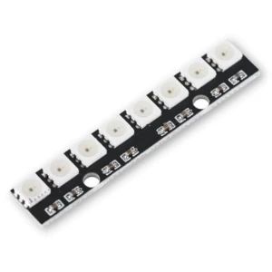 LED module, 8 WS2812 5050 LEDs, illuminated strip - 5 V, 56×10 mm, Arduino