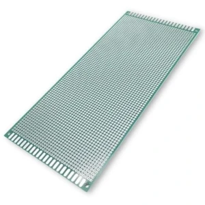 Single-sided prototype PCB board 10×22 cm, 3040 holes, 2.54 mm pitch.