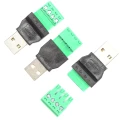 Zdjęcie produktu Wtyk USB-A męski z szybkozłączem terminal śrubowy 4-pin bez lutowania (3)