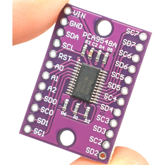 Zdjęcie produktu Moduł 8-kanałowy ekspander magistrali I2C PCA9548A TCA9548A 5V do Arduino (1)