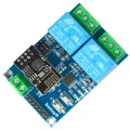 Zdjęcie produktu Moduł przekaźnika 2 kanały WiFi ESP8266 230V 10A + ESP-01S Tasmota MQTT (2)
