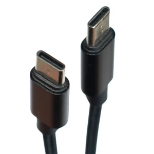 Przewód Kabel USB-C 1m 60W PD 3A w oplocie do Arduino ESP32 czarny USB 2.0