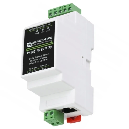 Zdjęcie produktu Konwerter RS485 na Ethernet RS485/RJ45 TCP/IP WaveShare 20978 Modbus MQTT (1)