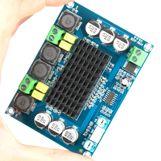 Zdjęcie produktu Wzmacniacz audio TPA3116D2 moduł stereo 2x50W klasa D 12-26V do Arduino (1)