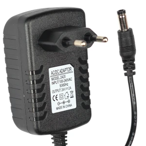 Zasilacz impulsowy wtyczkowy 24V 2A 48W wtyk DC 5,5x2,5mm LED CCTV