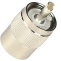 Zdjęcie produktu Wtyk złącze UC1 UHF nakręcany kabel RF5 H155 RG59 50 Ohm teflonowy mosiądz (1)