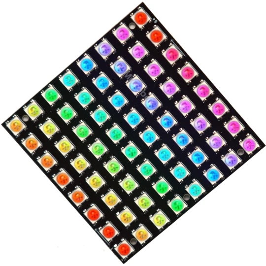 Moduł LED 64 diod WS2812 5050 Świecąca matryca MAT (1)