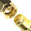 Zdjęcie produktu Adapter konektor antenowy wtyk SMA gniazdo SMA-RP 50 ohm złocone LoRa FPV (2)