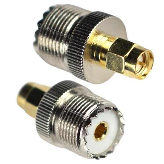 Zdjęcie produktu Przejście gniazdo UC1 wtyk - SMA Male adapter RF przejściówka SDR LoRa (1)