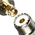 Zdjęcie produktu Przejście gniazdo UC1 wtyk - SMA Male adapter RF przejściówka SDR LoRa (3)