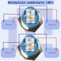Zdjęcie produktu Przełącznik przycisk monostabilny wytrzymały 16mm biały LED 3V-6V + gniazdo (5)