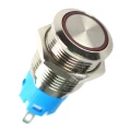 Zdjęcie produktu Przełącznik monostabilny wandaloodporny 16mm LED czerwony 12-24V + gniazdo (6)