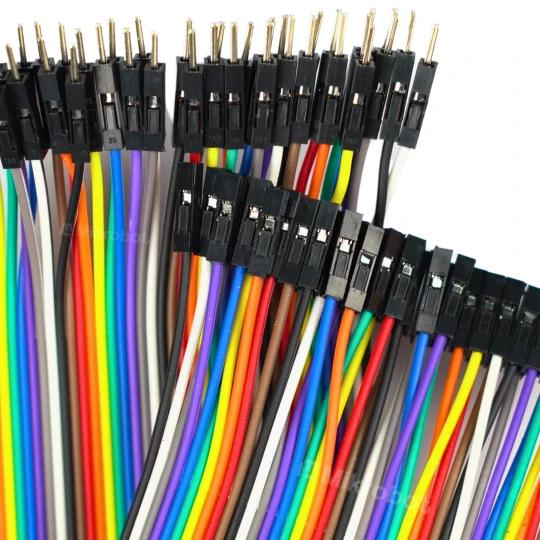 Przewody kable 40 szt 20 cm zworki Męsko - Żeńskie (1)
