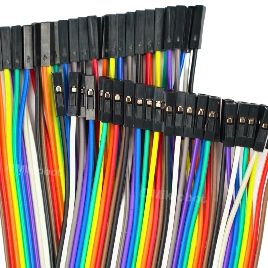 Przewody kable 40 szt 20 cm zworki Żeńsko - Żeński (1)